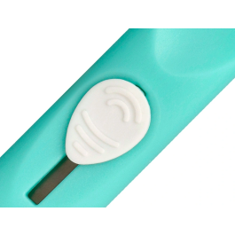 Q-connect Cuter de Seguridad Retractil Mini Plástico, Modelos y Colores Surtidos, Expositor 30 Unidades