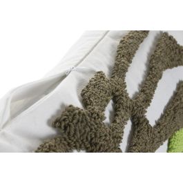 DKD Home Decor Cojin Collection Cushions ch1c25 Blanco Verde 30 x 50 cm (2 Unidades) Polyester Urban