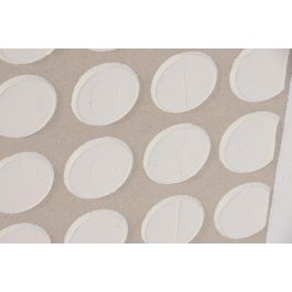 DKD Home Decor Cuadro Scandi Blanco Natural Lienzo MDF 52 x 52 x 2.8 cm (4 Unidades)