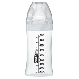 Dodie Biberón Sensation + Paris Anticólicos Vidrio Farmacéutico Puro Ultra Resistente Tetina Plana Antifugas Fabricación UE