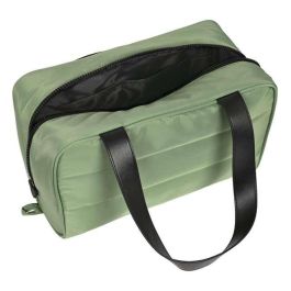 Safta Neceser Rectangular Minnie Mouse "Mint Shadow" Verde Militar para 3 años, 31x14x19 cm, Taslon Acolchado