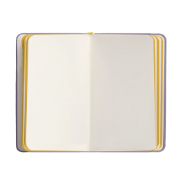 Antartik Cuaderno A6 Tapa Dura Hojas Lisas Morado y Amarillo 100 Hojas 80gr FSC