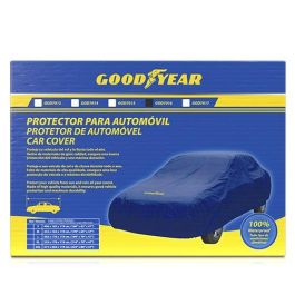 Good Year Funda Cubre Coche Talla XL GOD7016 Azul, Protección UV, Resistente al Agua, Lona Transpirable para Exterior e Interior