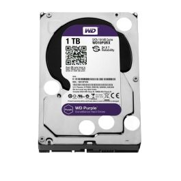 Western Digital WD Purple 1 TB Disco Duro 3.5" SATA 6Gb/s 5400 RPM 64MB para Vigilancia Seguridad 24/7 DVR NVR AllFrame 4K