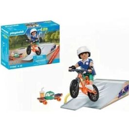 PLAYMOBIL PL71798 Snowboarder con rampa de tobogán