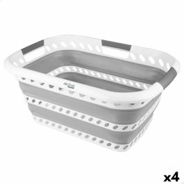 Cesta Plegable para la Ropa Aktive Polipropileno TPR 61 x 7,5 x 43 cm 61 x 28 x 43 cm (4 Unidades)