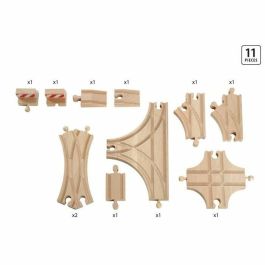 Brio World 33307 Caja Evolution Avance 11 Rails Accesorio para circuito de tren de madera A partir de 3 años