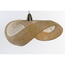 DKD Home Decor Lámpara de Techo Balines Marrón Bambú 70 x 34 x 20 cm