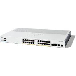 Cisco Catalyst 1200 Switch Gestionado L2 Gigabit Ethernet (GE) PoE de 24 Puertos con 4 Puertos SFP Montaje en Rack 1U