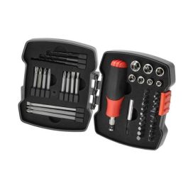 Black & Decker A7175 Juego de Destornilladores de Trinquete y Puntas, 43 piezas con Mango de Goma, Magnético, Torx, Phillips, Pozidriv