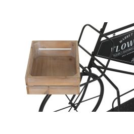 DKD Home Decor Expositor Terraza Y Jardin Negro Marron 62 x 83 x 131 cm