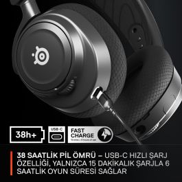 SteelSeries Arctis Nova 7 Wireless - Auriculares Over-Ear con Sonido Espacial 360°