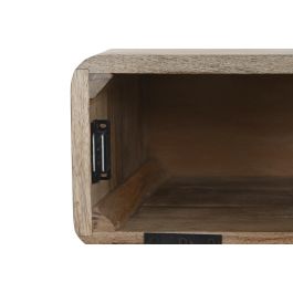 DKD Home Decor Mesita De Noche Balines Marron Natural Mango Ratan 40 x 51 x 51 cm