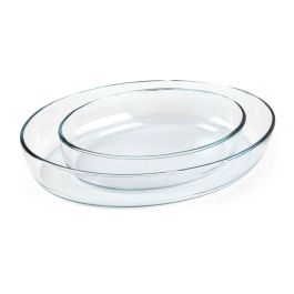 5Five Set 2 bandejas ovaladas para horno de cristal, medidas 35x25x6,6cm y 26x18x6cm Precio: 15.94999978. SKU: S3609510