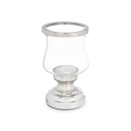 Portavela Copa Plateada Giftdecor 11.5x19x11.5 cm - Cristal y Acero (6 Unidades) Portavela Copa Plateada Giftdecor 11.5x19x11.5 cm - Cristal y Acero (6 Unidades)