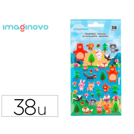 Imaginovo Pegatinas Cute Animales Bosque con Relieve 190x105 mm Precio: 1.49999949. SKU: B14N4DZDQQ