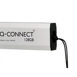 Q-connect Memoria USB 128 GB 3.2 Tipo C Flash Drive Plateado