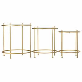 Juego de 3 mesas Alexandra House Living Oro 53 x 60 x 53 cm