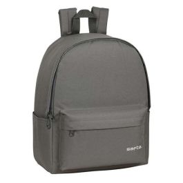 Cartera Escolar Safta Day Pack Ordenador 14,1-' Basic Gris 310x160x400 mm