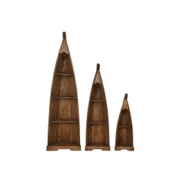 Estanteria Mediterraneo DKD Home Decor Natural 42 x 200 x 56 cm Set de 3