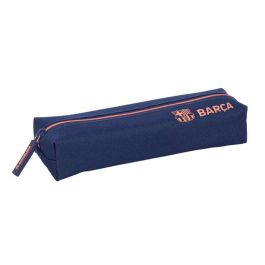 Safta FC Barcelona Portatodo Rectangular 2ª Equipación con Goma Elástica 22cm - 22x4x7cm