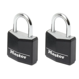 Master Lock Lote 2 Candados Aluminio Cubierta Vinilo Negro 30mm Precio: 24.58999994. SKU: B19AKD52XV