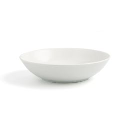 Ariane Plato Hondo Porcelana Vital Coupe 21 cm Blanco 6 Unidades - Reforzado, Apilable, Apto Lavavajillas, Microondas y Horno