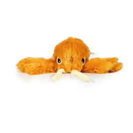 Gloria Peluche para Perro Bigotes con Squeaker, Textura Blanda, Naranja, Poliéster