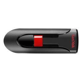 SanDisk Cruzer Glide USB 2.0 - Lote de 3 Unidades - Memoria USB de 32 GB con Protección por Contraseña, Color Negro y Rojo