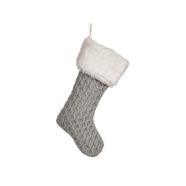 Calcetin Navideño Gris Santa Claus 50Cm Krist+ (24 Unidades) Precio: 147.98999985. SKU: B1H32VTFGZ