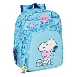 Mochila Escolar Snoopy Love Azul claro 26 x 34 x 11 cm Precio: 15.59000058. SKU: B1BCSV88YL