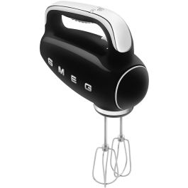 Smeg HMF01BLEU Batidora de mano 50s Retro Diseño Negro 250W - 9 Velocidades, Turbo, Pantalla incorporada