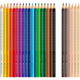 FABER-CASTELL Buntstift Jumbo Grip Skin Tones 18+6 – Lápices de colores