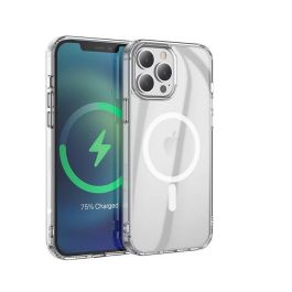 eSTUFF Funda Híbrida Magnética BERLÍN para iPhone 13 Pro Max - Transparente