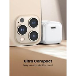 UGREEN 15326 Cargador USB C Nexode Mini 30W PD GaN Tech Blanco Carga Rápida