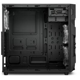 Sharkoon VG7-W RGB Caja de PC Midi Tower ATX Negro con Iluminación RGB para Placas Base ATX, Micro ATX, Mini-ATX