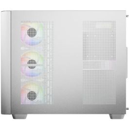 LC-Power LC-8001W-ON Midi Tower Gaming Pro-Storm Light Blanco ATX Vidrio Templado con Iluminación RGB