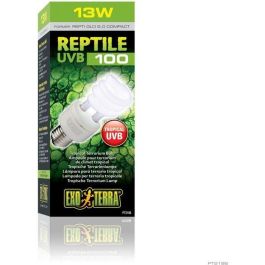 Bombilla fluorescente compacta UVB para terrario - EXO TERRA - Reptile UVB 100 - Clima tropical y subtropical 13W Precio: 33.4999995. SKU: B1EA5NF4QQ