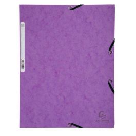 Carpeta De Gomas Y Solapas Exacompta Autentica Cartulina Lustrada A4 Con Etiqueta Morado Precio: 1.9929305. SKU: B1JNH95SQL