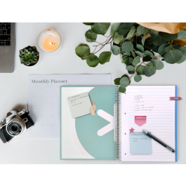 Antartik Cuaderno Espiral A4 Forrado 120 Hojas 90gr Color Menta Horizontal