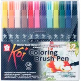 Talens Sakura Rotuladores Punta Pincel Koi Colouring Brush Pen Estuche De 12 C-Surtidos Precio: 14.9000005. SKU: S8418312