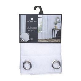 Atmosphera Cortina Modelo Tropical Blanco 140x240cm con Ollaos