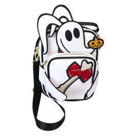 Loungefly Bolso Bandolera Zero Pesadilla Antes de Navidad Disney Piel Vegana con Monedero Reversible y Bandolera Ajustable