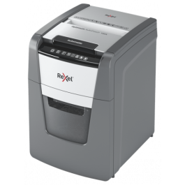 Rexel 2020100X Optimum AutoFeed+ 100X triturador de papel Corte cruzado 55 dB 34 L 100 hojas Negro, Gris