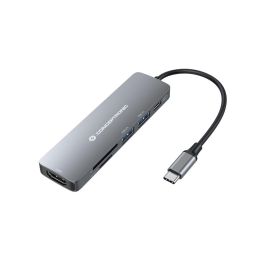 Hub USB Conceptronic 110517507201 Gris Hub USB Conceptronic 110517507201 Gris