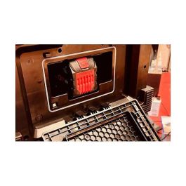 PerfectPro ROCKHART 18V Baustellenradio - Radio de obra digital con DAB+/FM, Bluetooth 5.2, NFC, 60W, 4 altavoces, resistente a golpes y agua (IP44), Negro/Rojo