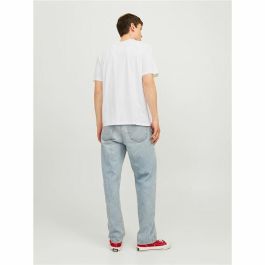 Camiseta de Manga Corta Hombre Jack & Jones tiley Blanco