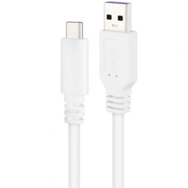 NANOCABLE CABLE USB 2.0 3A, TIPO USB-C/M-A/M, BLANCO, 3.0 M