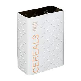 5Five Caja Metálica para Cereales 750g Scandi Nature - Almacenaje de Cocina Blanco/Beige en Metal