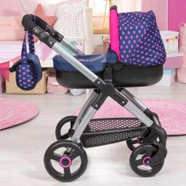 Reig Coche Muñecas Stule Pram Azul Marino 86x79x42 cm